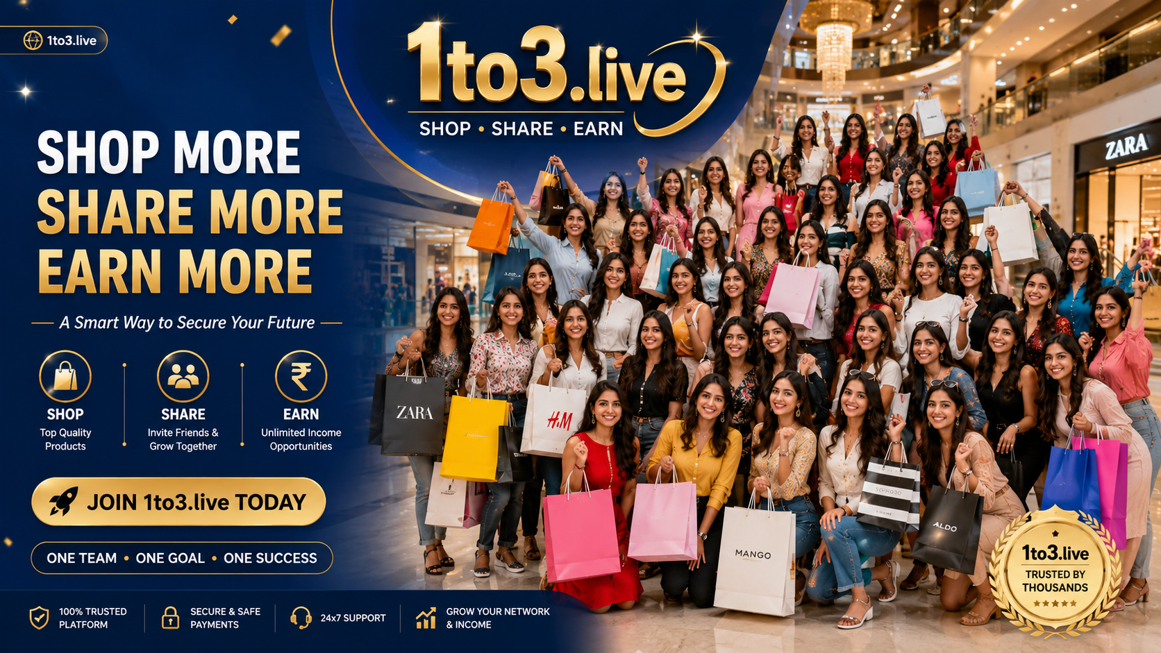 1to3.live App